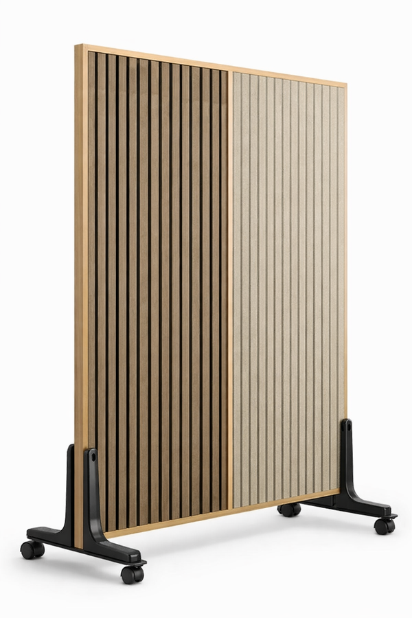 8′ x 4′ Mobile Acoustic Partition Panel – Modular Privacy Divider